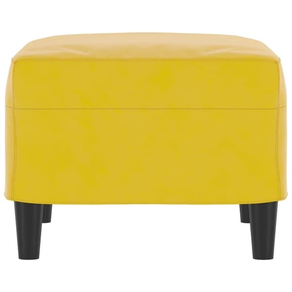 vidaXL fodskammel 60x50x41 cm velour gul