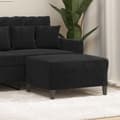 Miniatyrbillede 2 af 7: vidaXL fodskammel 70x55x41 cm velour sort