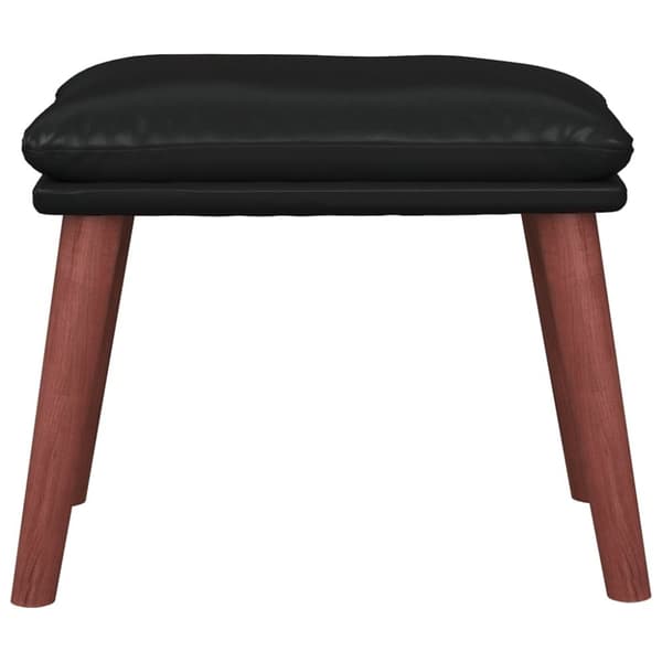vidaXL fodskammel 45x29,5x35 cm kunstlæder sort