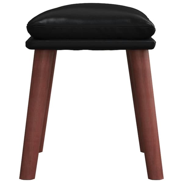 vidaXL fodskammel 45x29,5x35 cm kunstlæder sort