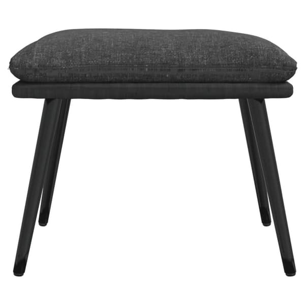 vidaXL fodskammel 45x29,5x35 cm stof og kunstlæder mørkegrå