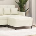 Miniatyrbillede 3 af 8: vidaXL fodskammel 70x55x41 cm velour cremefarvet