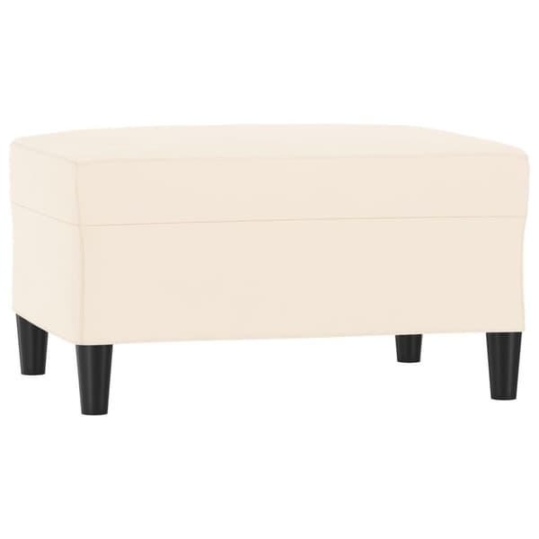 vidaXL fodskammel 70x55x41 cm velour cremefarvet