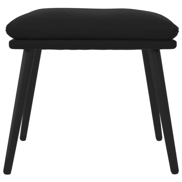 vidaXL fodskammel 45x29,5x35 cm fløjl sort