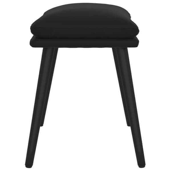 vidaXL fodskammel 45x29,5x35 cm fløjl sort