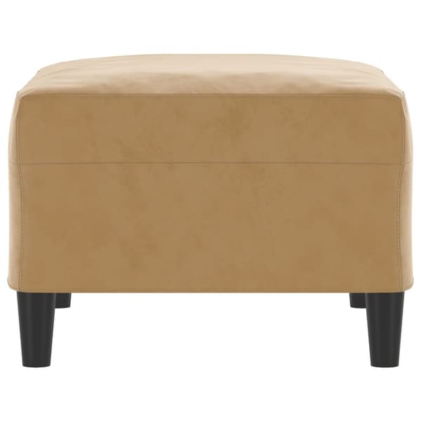 vidaXL fodskammel 70x55x41 cm velour brun