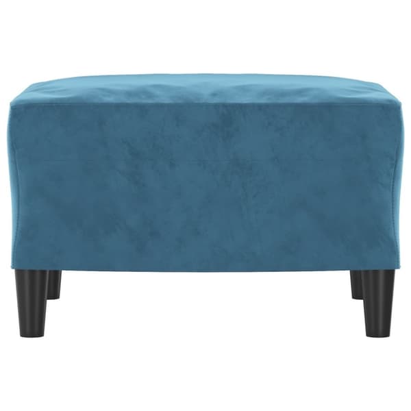 vidaXL fodskammel 60x50x41 cm velour blå