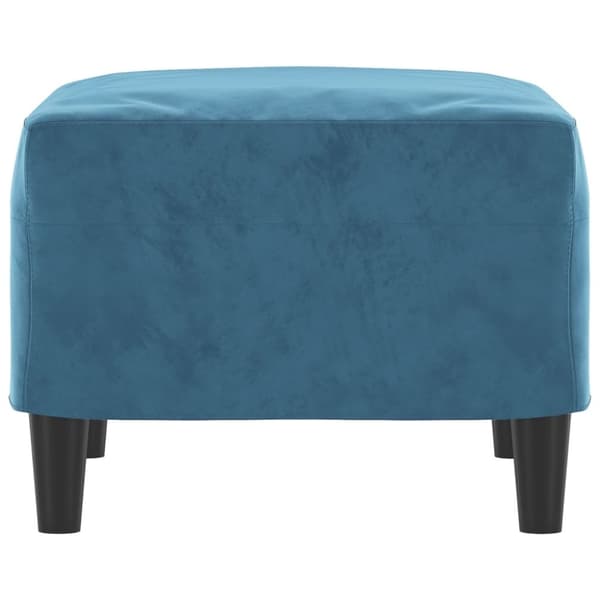 vidaXL fodskammel 60x50x41 cm velour blå