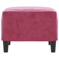 Miniatyrbillede 5 af 8: vidaXL fodskammel 60x50x41 cm velour vinrød