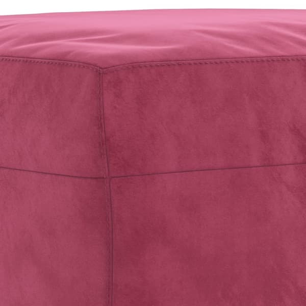 vidaXL fodskammel 60x50x41 cm velour vinrød