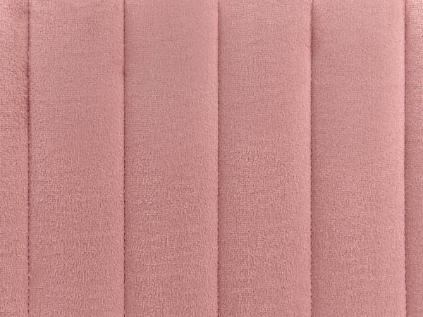 Rahi pastellipinkki sametti verhoiltu metallijalat 45 x 45 x 41 cm tuftattu moderni tyyli