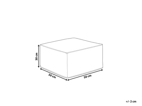 Rahi tummanharmaa 50 x 30 x 50 cm vakosametti EPS-helmitäyte neliö monikäyttöinen skandinaavinen