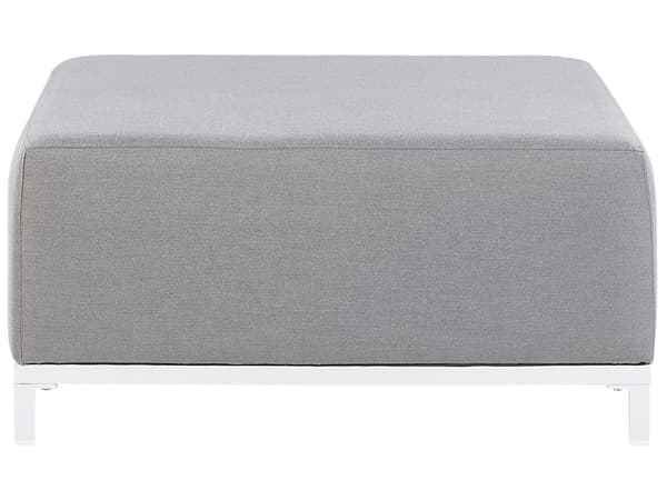 Ulkorahi harmaa polyesterikangas 83 x 83 x 36 cm metallijalat ulkokäyttöön moderni tyyli