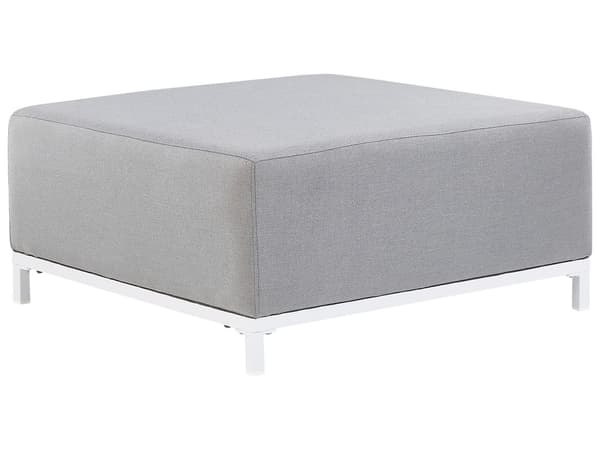 Ulkorahi harmaa polyesterikangas 83 x 83 x 36 cm metallijalat ulkokäyttöön moderni tyyli