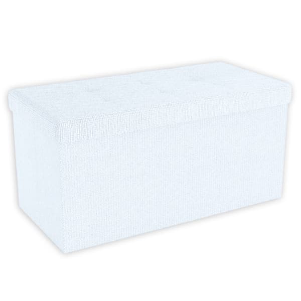 Fällbar Pall 76x38x38 cm Sittkub med förvaringsutrymme och lock av tyg med hålor Sits kub fotstöd förvaringslåda bröst ottoman