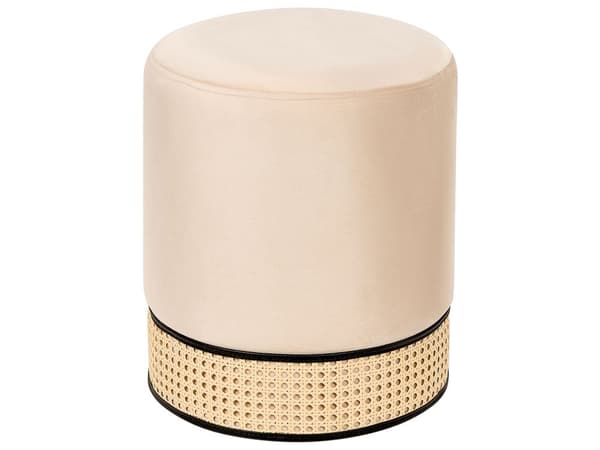 Bänk Off-White Klädd Tyg Metall Accent Guld Ben Säng Bänk Pall Sovrum Vardagsrum Glamstil