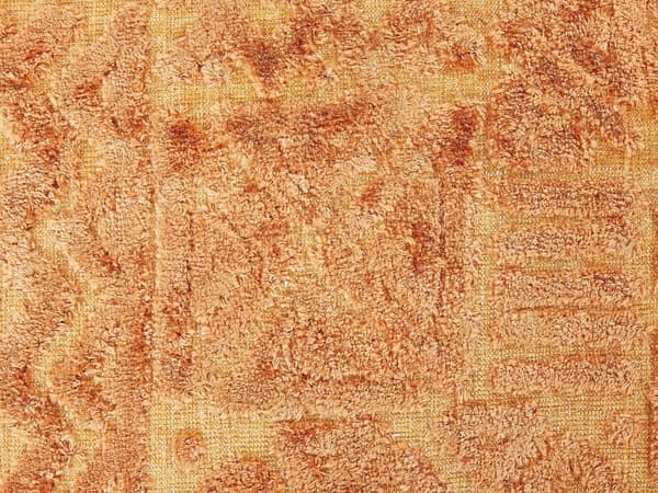 Puf Gyldenbrun Viskose 50 x 50 x 50 cm Firkantet Siddepuf Orientalsk Design Polstret Siddemøbel til Stuen Gulvpude Værelse
