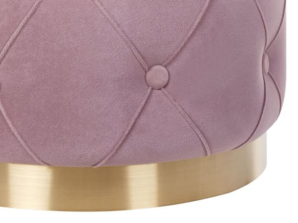 Rahi vaaleanpunainen 2 kpl samettiverhoilu säilytystila nappikoristelu pyöreä retro glamour
