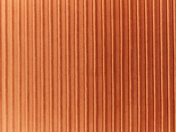 Set med 2 förvaringspuffar Orange Polyester Sammet Klädsel Guld Bas Modern Design Horisontell Tuft Vardagsrum Accent