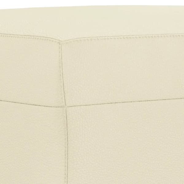 vidaXL Fotpall gräddvit 70x55x41 cm konstläder