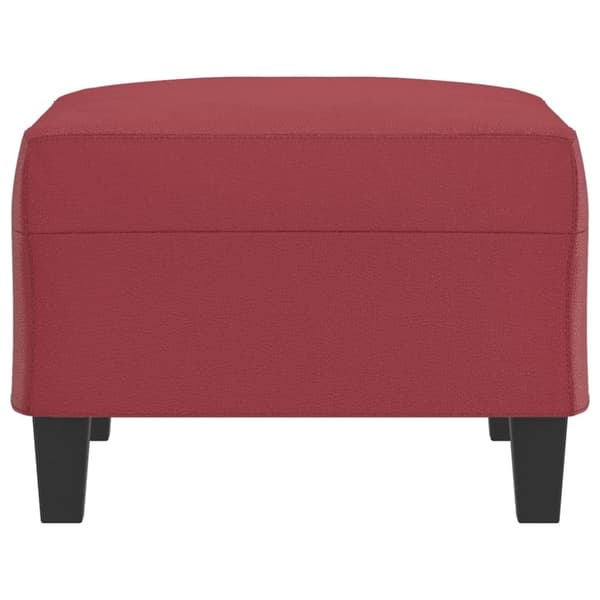 vidaXL fodskammel 70x55x41 cm kunstlæder vinrød