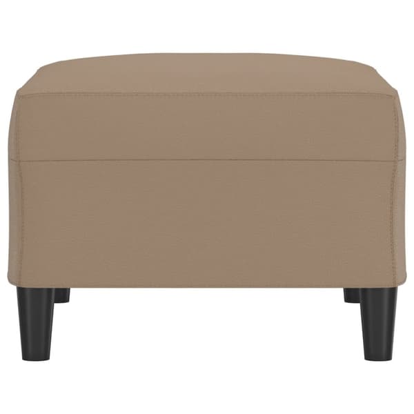 vidaXL fodskammel 70x55x41 cm kunstlæder cappuccinofarvet