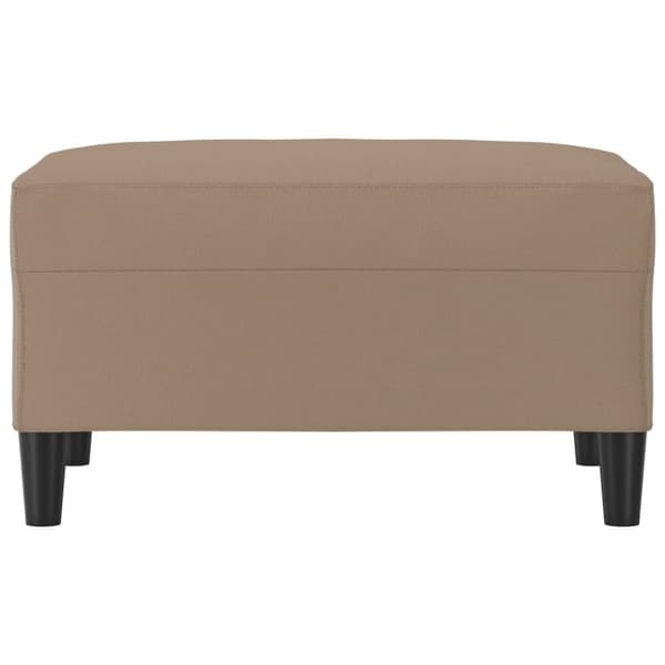 vidaXL fodskammel 70x55x41 cm kunstlæder cappuccinofarvet