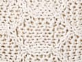 Pikkukuva 5 / 5: Rahi vaalea beige 50 x 50 cm puuvilla pallorahi makramee pyöreä EPS-rakeet boho