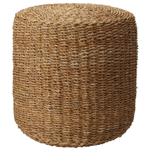 Home&Styling puf Ø40x38 cm rund søgræs naturfarvet