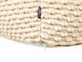Miniatyrbilde 5 av 6: Puff Ottoman Fotskammel Taupe Beige 50 x 50 x 35 cm Håndvevd Bomullsperler Fylling Kvadratisk