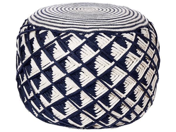 Rahi laivastonsininen beige 50 cm muovi pyöreä geometrinen kuvio sisälle ulos boho
