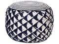 Pikkukuva 1 / 5: Rahi laivastonsininen beige 50 cm muovi pyöreä geometrinen kuvio sisälle ulos boho