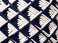 Miniatyrbilde 5 av 5: Puff Marineblå Beige Syntetisk materiale ø 50 cm Håndvevd Bohemsk stil Innendørs- og utendørsbruk Gulvpute Tilbehør