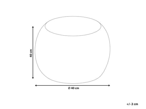 Puff Beige Bomull ø 40 cm Rund form EPS-kuler Bohemsk stil Håndlaget Gulvpute Tilbehør