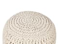 Miniatyrbilde 4 av 5: Puff Beige Bomull ø 40 cm Rund form EPS-kuler Bohemsk stil Håndlaget Gulvpute Tilbehør