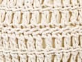 Miniatyrbilde 5 av 5: Puff Beige Bomull ø 40 cm Rund form EPS-kuler Bohemsk stil Håndlaget Gulvpute Tilbehør