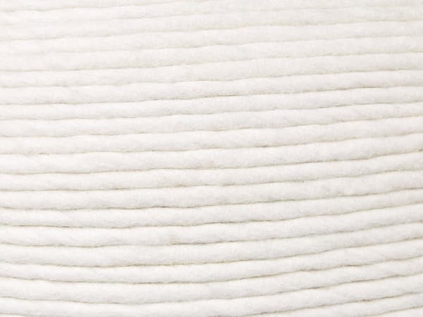Pouf Vit Ull EPS-Fyllning Rund ø 50 cm Fotpall Handvävd Boho-stil Vardagsrum Sovrum