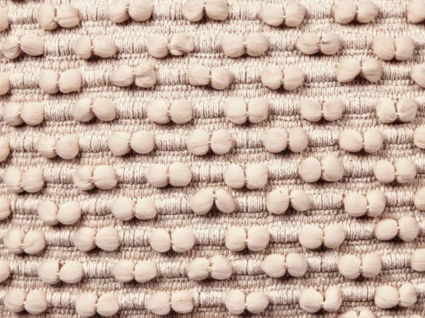Puf Taupe Bomuld 50 x 50 cm Stor Firkantet Gulvpude til Soveværelset Boho Strikket Siddepuf til Entre Tilbehør Sofapuf