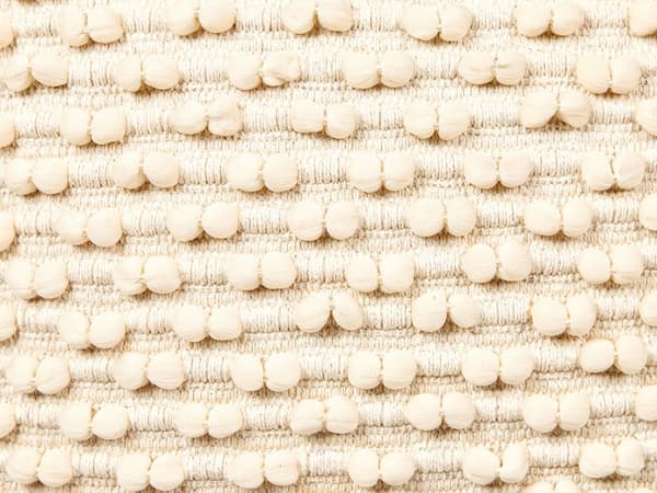 Puf Beige Bomuld 50 x 50 cm Stor Firkantet Gulvpude til Soveværelset Boho Strikket Siddepuf til Entre Tilbehør Sofapuf