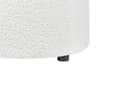 Miniatyrbillede 7 af 8: Hvid bouclé-puf 40 x 38 cm med opbevaring til glamour-stuen