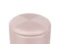 Miniatyrbilde 5 av 7: Puff i rosa stoff 40 x 38 cm med oppbevaring Krakk Glamour