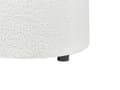 Miniatyrbilde 7 av 8: Puff Off-White Boucle 40 x 38 cm med oppbevaringskrakk Glamour