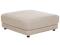 Pikkukuva 1 / 7: Rahi beige 102 x 102 cm kangasverhoilu puujalat suuri neliö perinteinen moderni