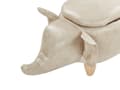 Miniatyrbilde 7 av 9: Puff med oppbevaring Brun Imitert skinn Dyrepuff Elefant Til barn Barnerom Dekorativ Tilbehør