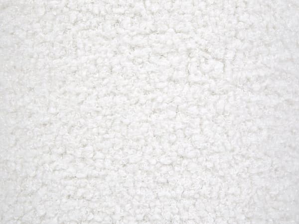 Hvid polstret puf 40 x 40 x 45 cm rund trebenet paddehatteform moderne stil