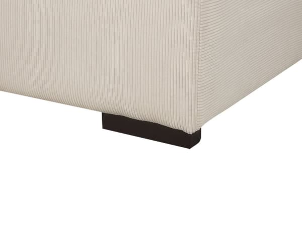 Rahi beige 80 x 35 x 80 cm vakosamettiverhoilu puujalat suuri neliö moderni