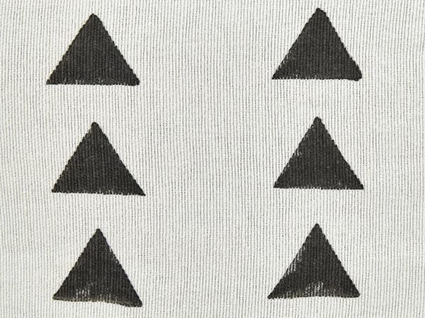 Puff Vit och svart Bomull 45 x 45 cm Geometriskt mönster Dekorativ sittplats Handgjord Boho Modern Stil Vardagsrum Sovrum