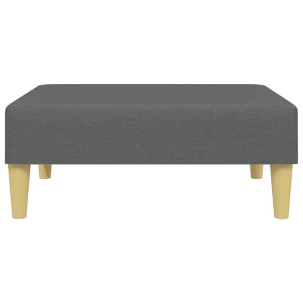 vidaXL Fotpall mörkgrå 77x55x31 cm tyg