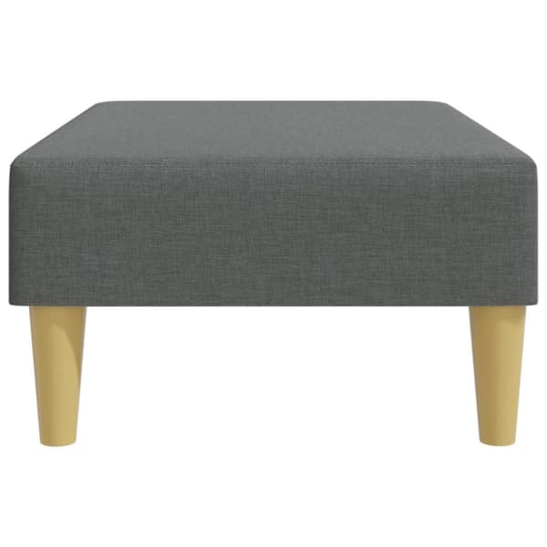 vidaXL Fotpall mörkgrå 77x55x31 cm tyg