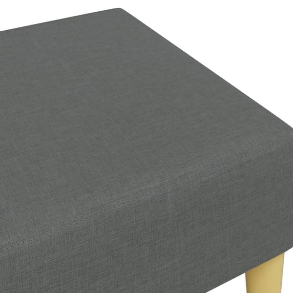 vidaXL Fotpall mörkgrå 77x55x31 cm tyg
